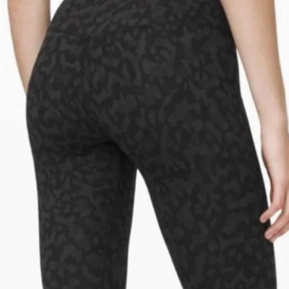 Lululemon Athletica Black Patterned Leggings